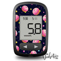 Candy Apple Planets - Accu-Chek Guide Me Peel Skin And Decal Glucose Meter Sticker