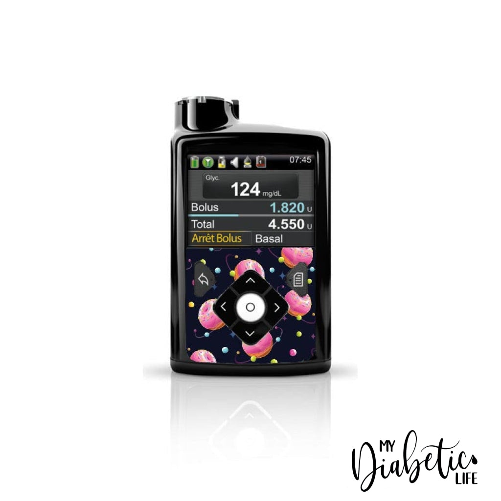 Candy Apple Planets - Medtronic Pump (630/640/670/770) Sticker Front Mini 630/640/670