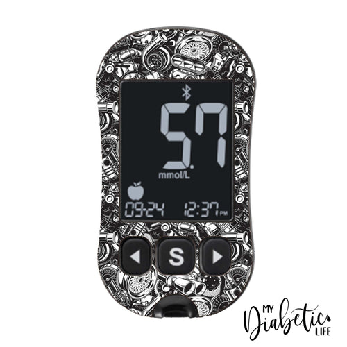 Car Nut - Caresens Dual Peel Skin And Decal Glucose Meter Sticker