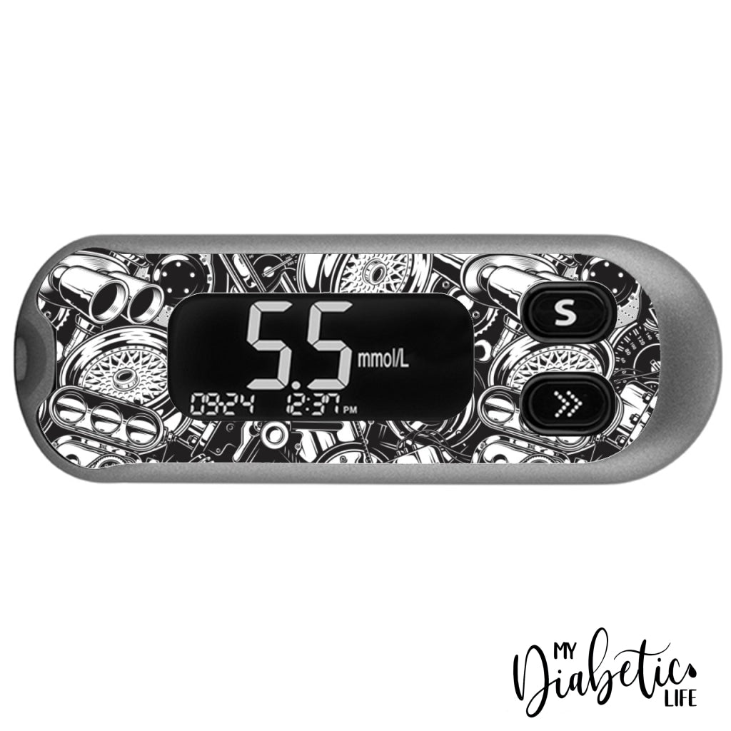 Car Nut - CareSens N Pop - Peel, skin and Decal, glucose meter sticker - MyDiabeticLife