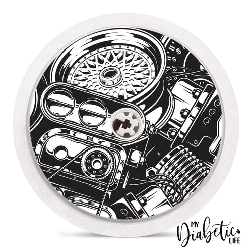 Car Nut - Freestyle Libre Sensor Peel Skin And Decal Fgm/cgm Sticker