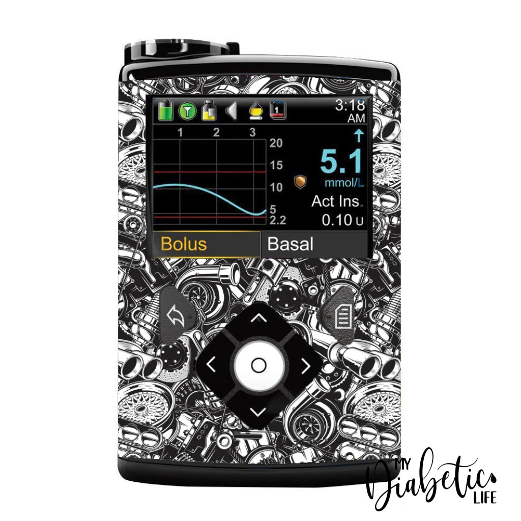 Car Nut - Medtronic Pump (630/640/670/770) Sticker Full Cover W/clip 630/640/670