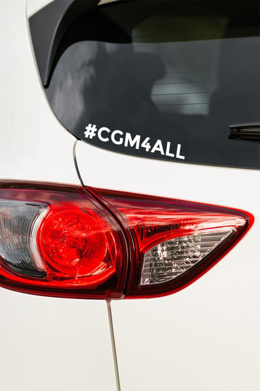 #cgm4all, medical conditions, type one diabetic, car bumper sticker - MyDiabeticLife