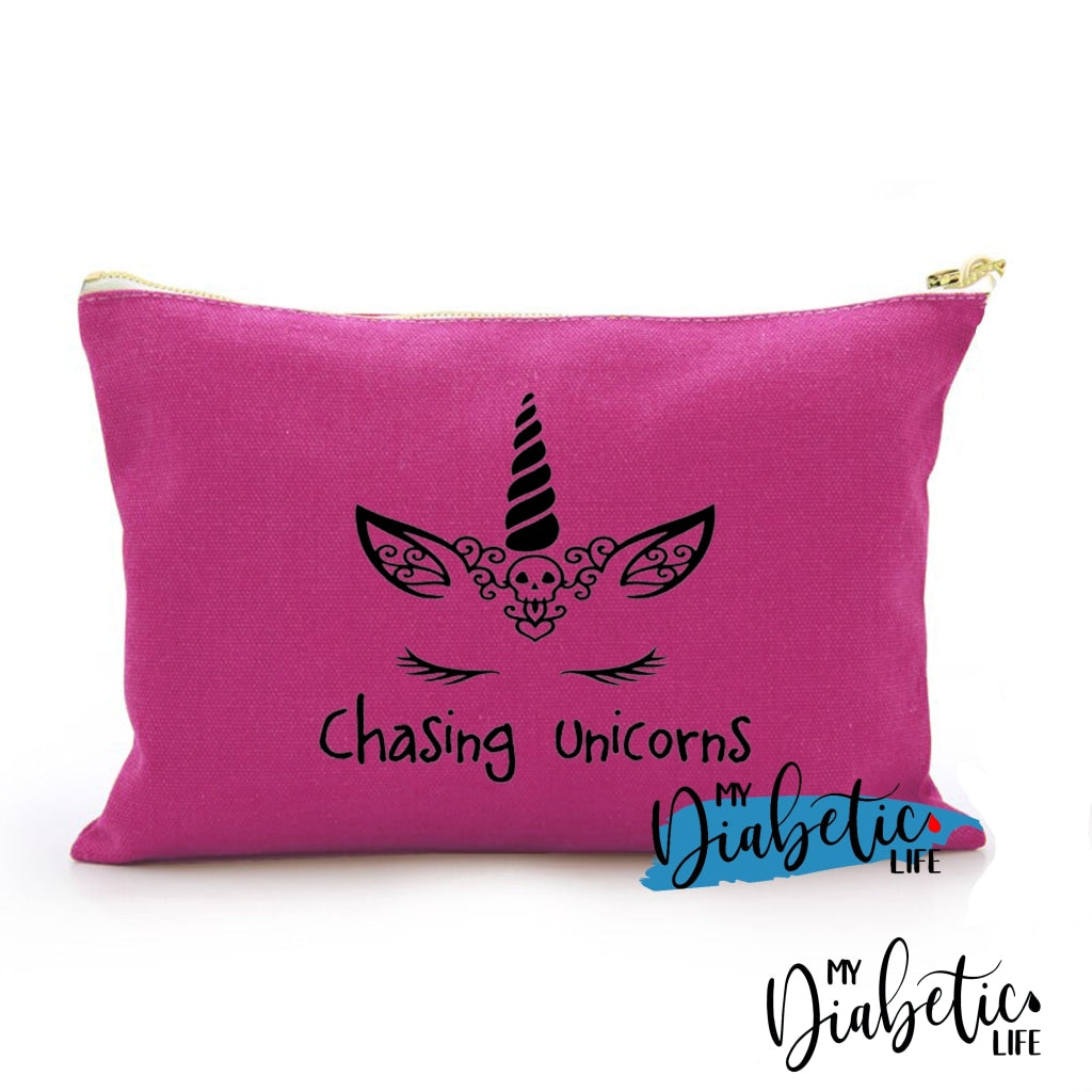 Chasing Unicorns - Carry All Storage Bag Dark Pink Storage Bags