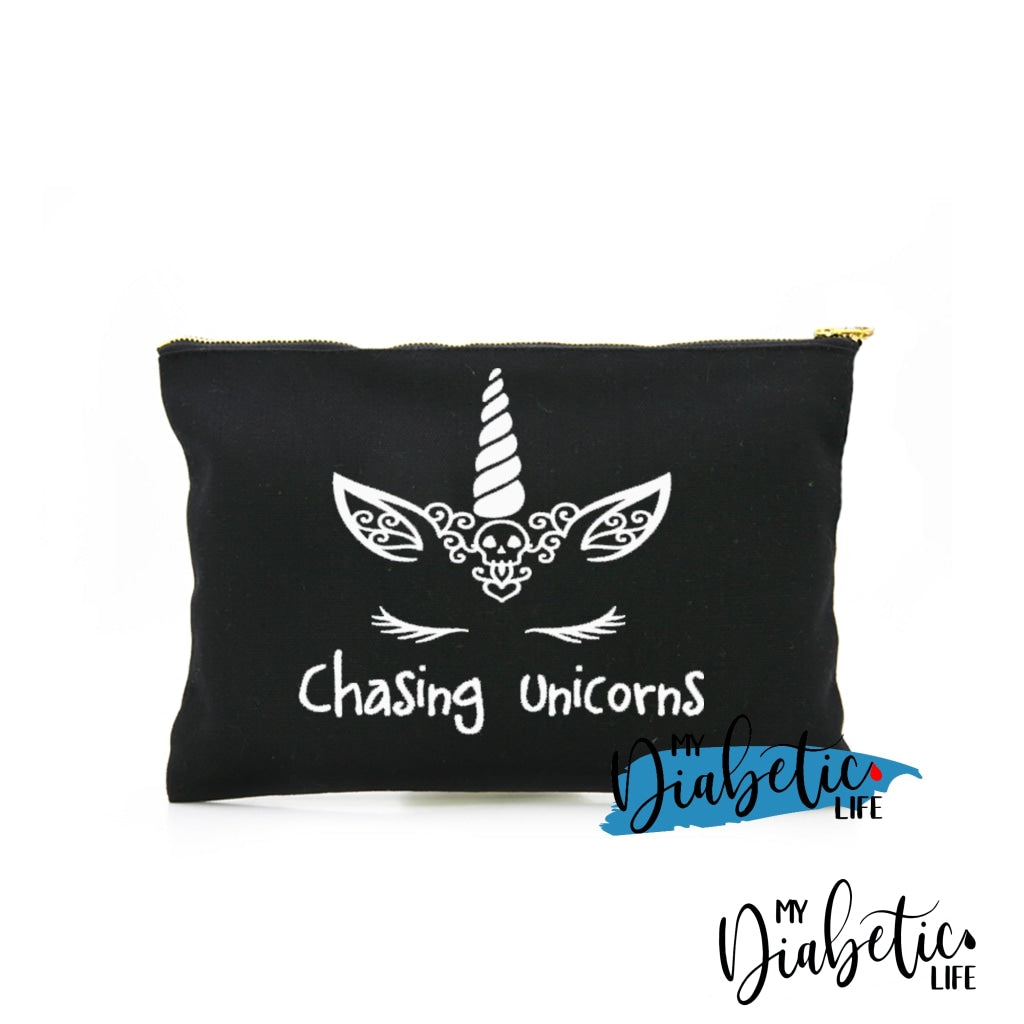 Chasing Unicorns - Carry All Storage Bag Black Storage Bags