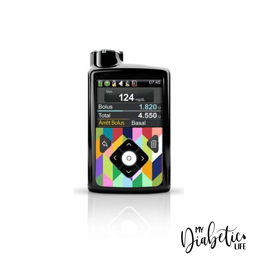 Chevron - Medtronic 640 Peel, skin and Decal, Insulin pump sticker - MyDiabeticLife