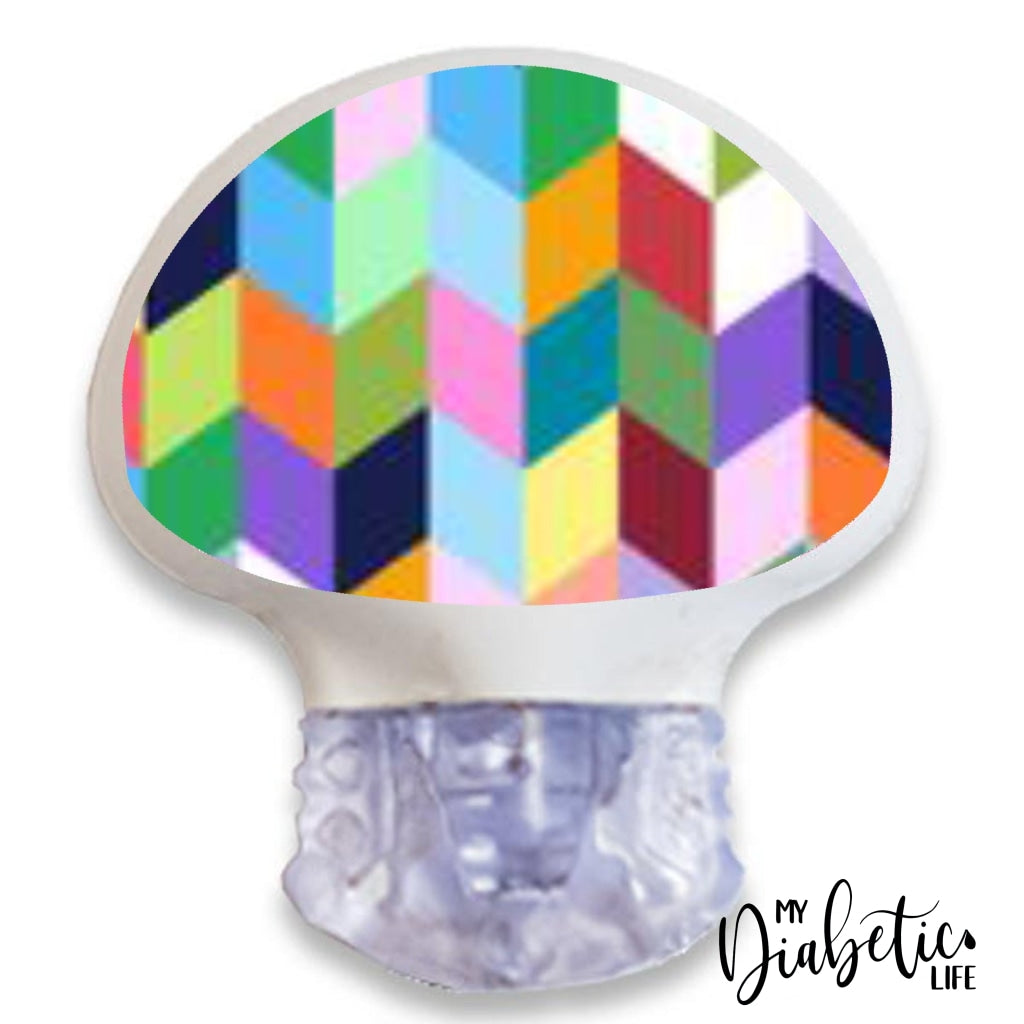 Chevrons - Medtronic Enlite Peel, skin and Decal, cgm sticker - MyDiabeticLife