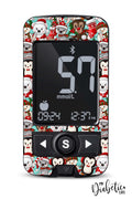 Christmas Friends - Caresens Premier Skin And Decal Glucose Meter Sticker Caresens