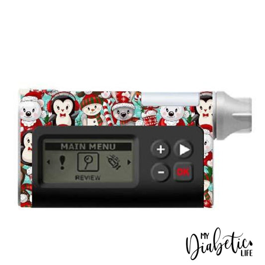 Christmas Friends - Dana Rs Insulin Pump Sticker Peel Skin And Decal Rs