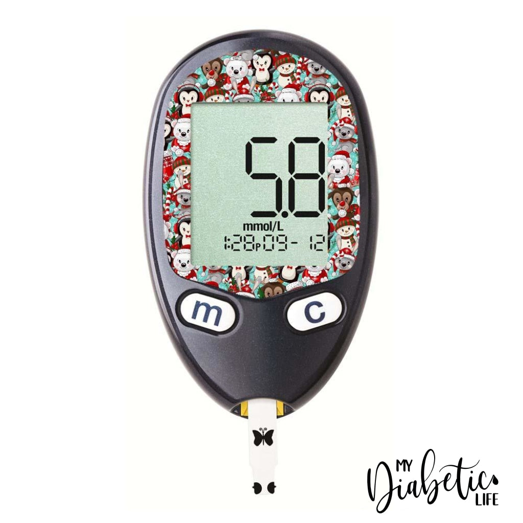 Christmas Friends - Freestyle Freedom Lite Peel Skin And Decal Glucose Sticker Freestyle Lite