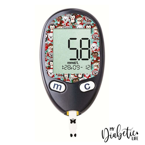 Christmas Friends - Freestyle Freedom Lite Peel Skin And Decal Glucose Sticker Freestyle Lite