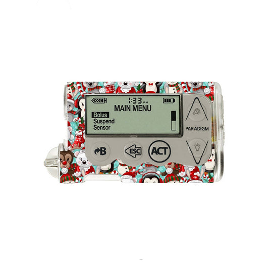 Christmas Friends - Medtronic Paradigm Series 5 Skin And Decal Insulin Pump Sticker