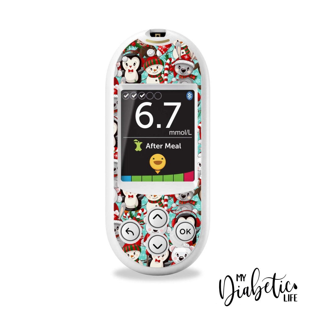 Christmas Friends - One Touch Verio Reflect Glucose Meter Sticker