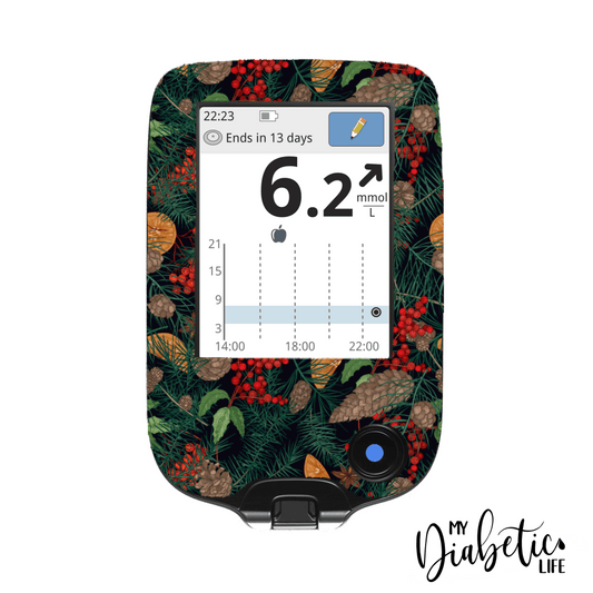 Christmas Spices - Freestyle Libre Peel, skin and Decal, glucose meter sticker - MyDiabeticLife