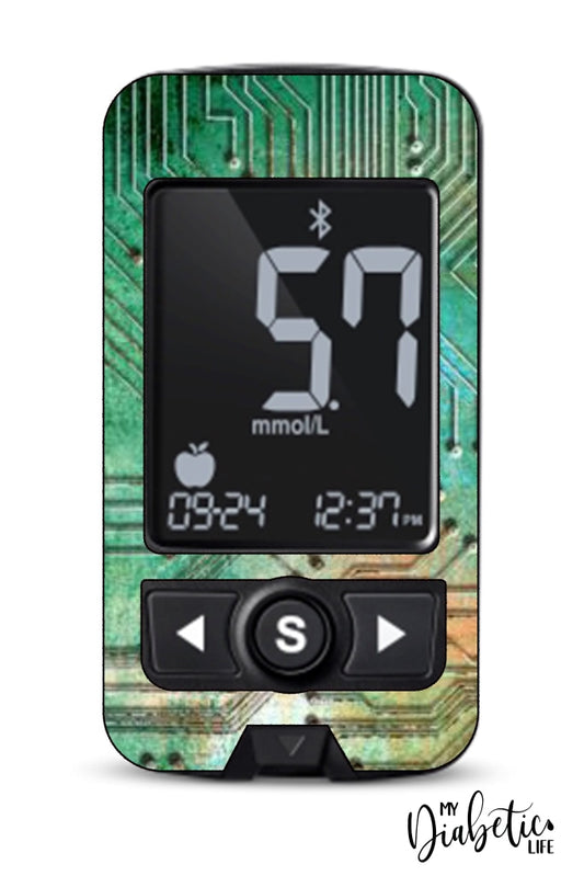 Circuit Board - Caresens N Premier, skin and Decal, glucose meter sticker - MyDiabeticLife