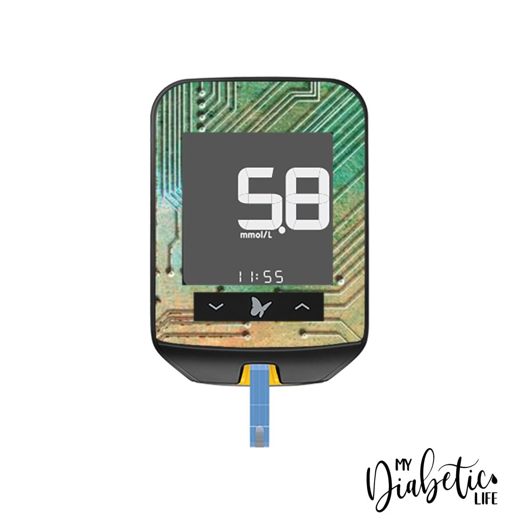 Circuit Board  - Freestyle Optium Neo Peel, skin and Decal, glucose meter sticker - MyDiabeticLife