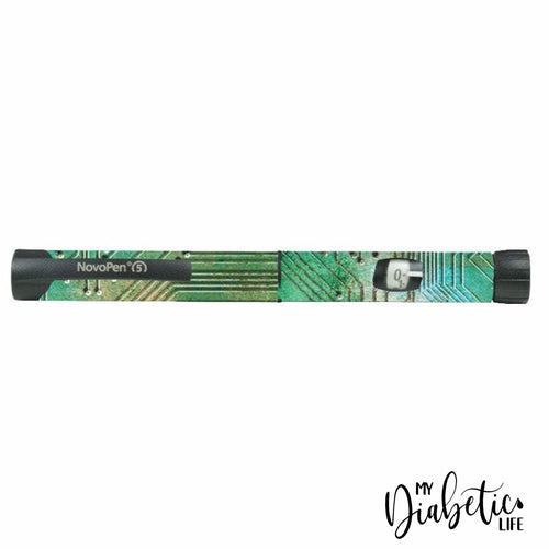 Circuit Board - Novopen 4, Novopen5, Novopen Echo Peel, skin and Decal, Insulin pen sticker Cover - MyDiabeticLife