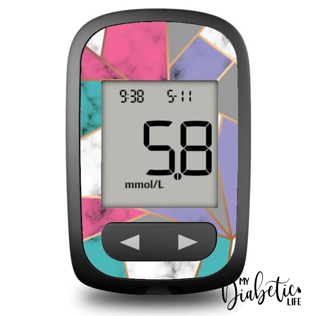 Colour Blocking - Accu-Chek Guide Me Peel Skin And Decal Glucose Meter Sticker