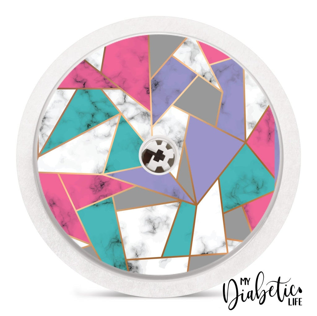 Colour Blocking - Freestyle Libre Sensor Peel Skin And Decal Fgm/cgm Sticker