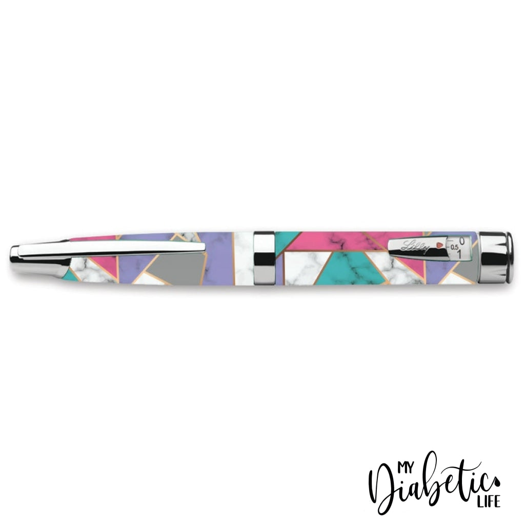 Colour Blocking - Humapen Luxura Insulin Pen Peel Skin Decal Sticker Cover