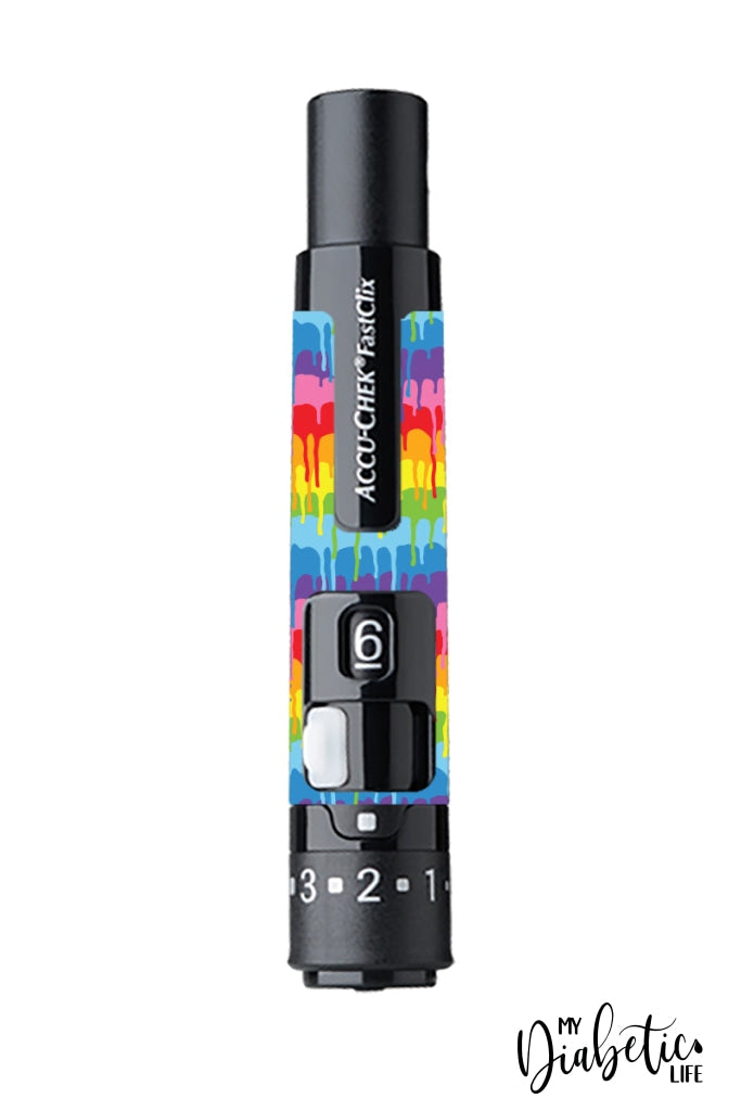 Colour Run - Accu-Chek Fast-Clix Sticker Accuchek