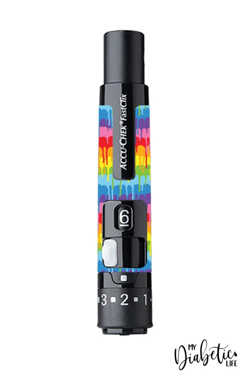 Colour Run - Accu-Chek Fast-Clix Sticker Accuchek