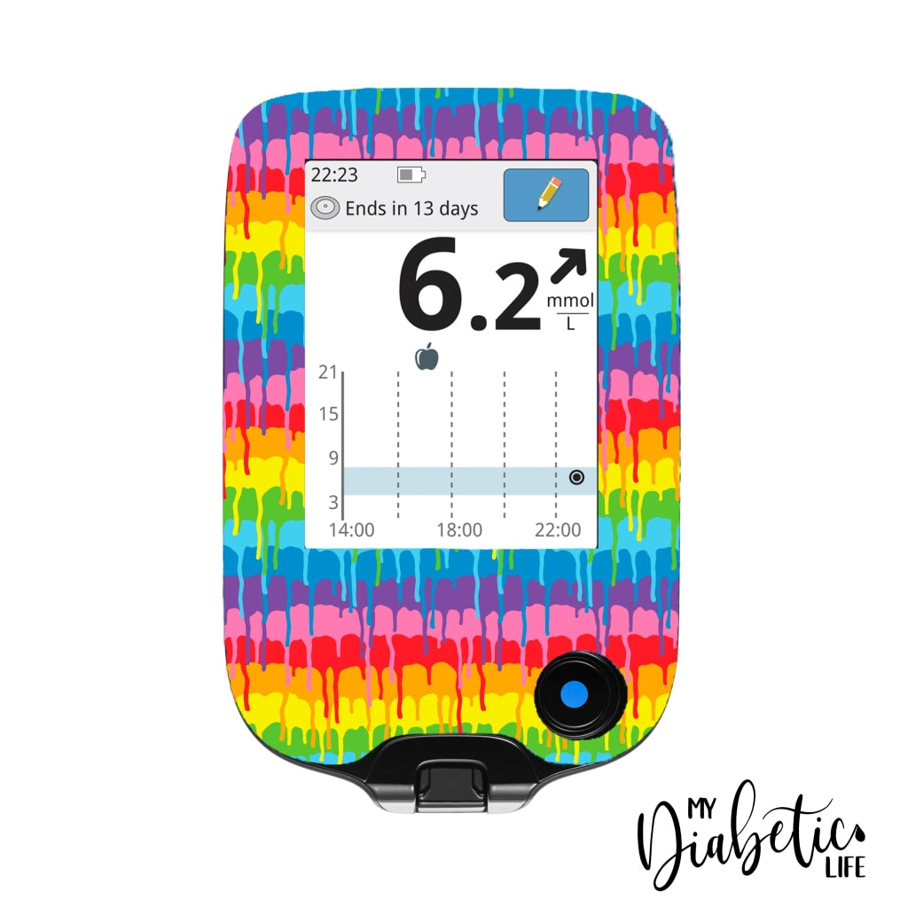 Colour Run - Freestyle Libre/insulinx Meter Sticker Freestyle Libre