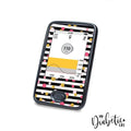 Confetti Stipes - Dexcom G6 Peel, skin and Decal, glucose meter sticker - MyDiabeticLife