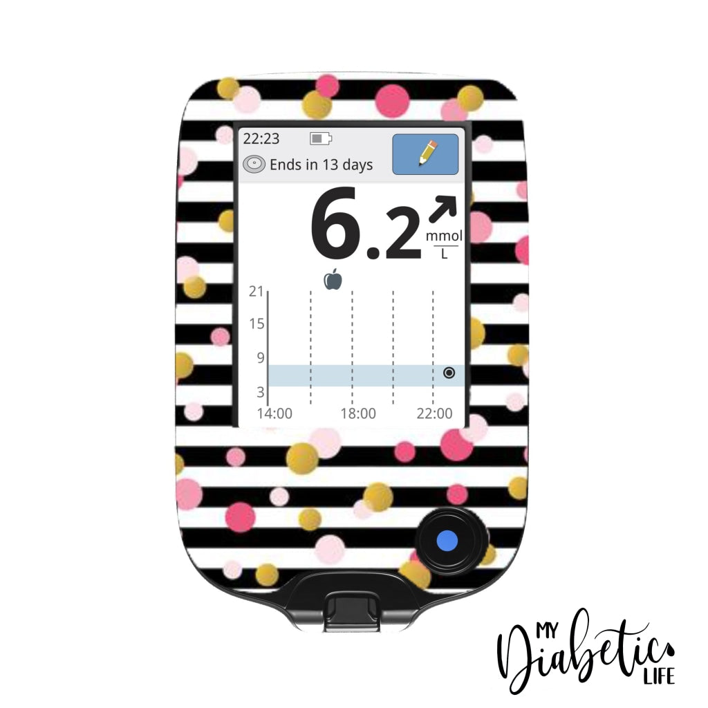 Confetti - Freestyle Libre Peel, skin and Decal, glucose meter sticker - MyDiabeticLife
