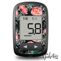 Dark Florals - Accu-Chek Guide Me Peel Skin And Decal Glucose Meter Sticker