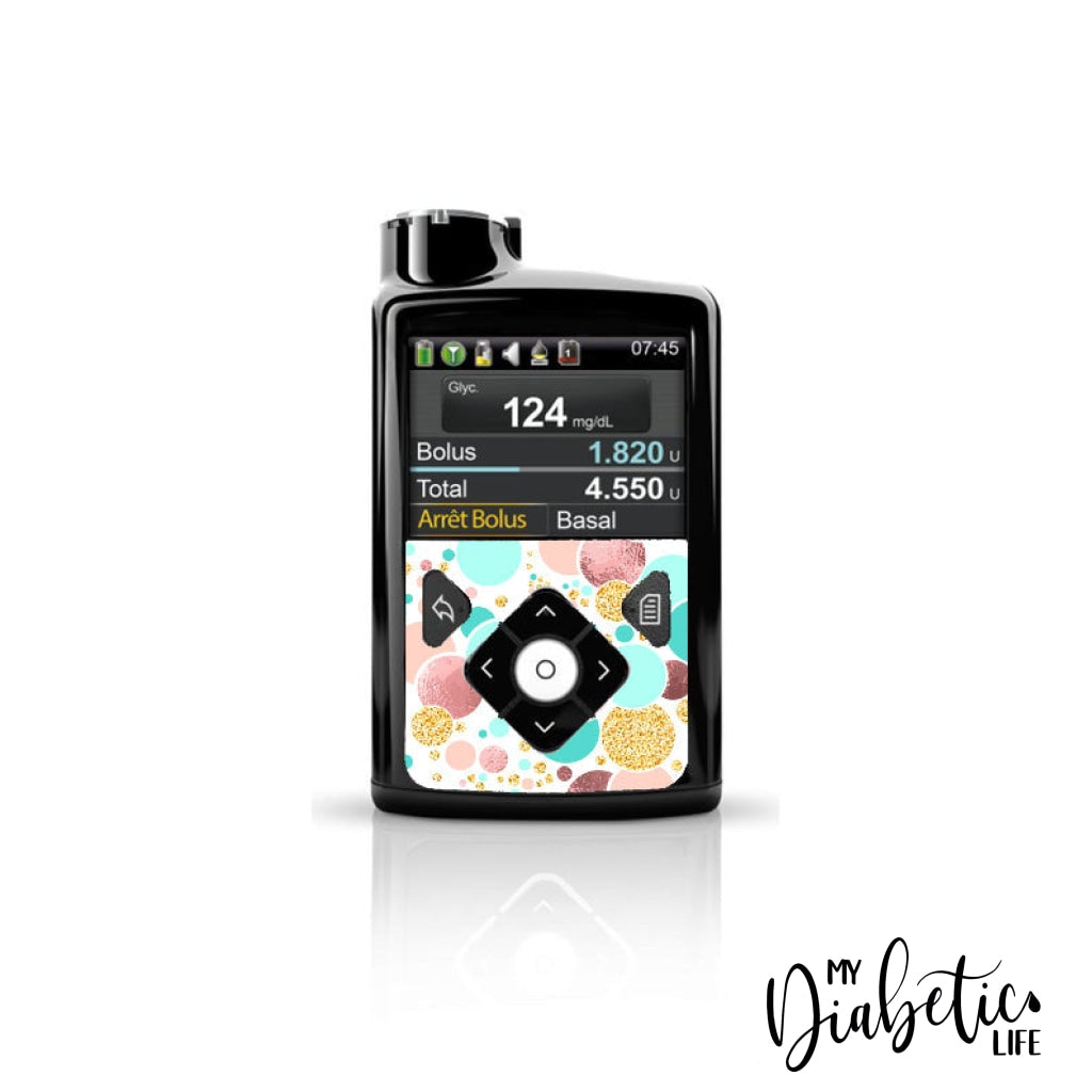 Delicate Spots - Medtronic Pump (630/640/670/770) Sticker Front Mini 630/640/670