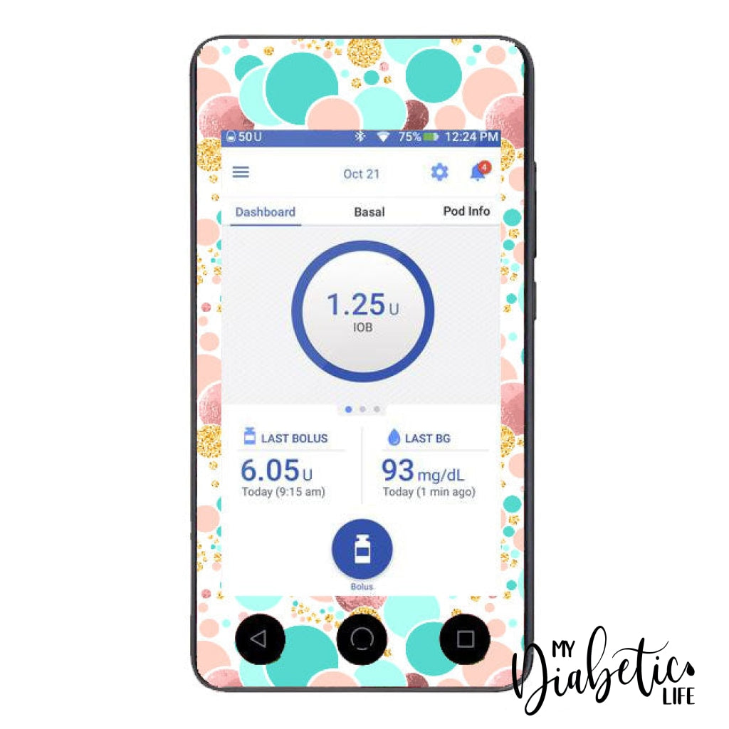 Delicate Spots - Omnipod Dash Sticker