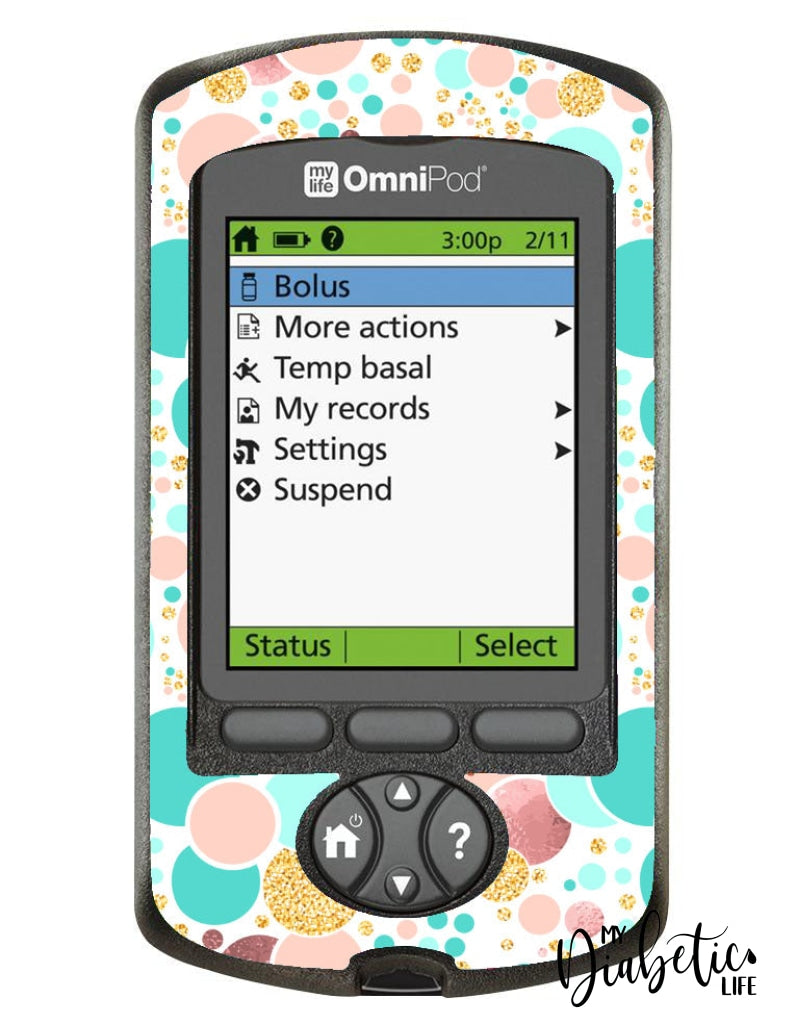 Delicate Spots - Omnipod Pdm Sticker