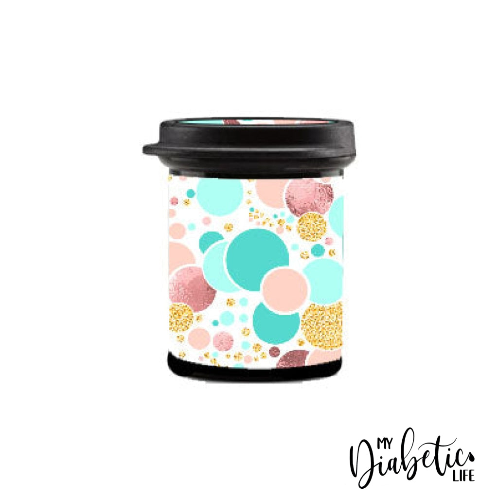Delicate Spots - Test Strip Canister Accuchek Instant Container