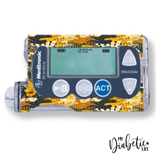 Desert Camouflage - Medtronic Paradigm Series 7 Skin And Decal Insulin Pump Sticker