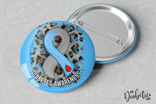 Diabetes Awareness Ribbon - 32Mm Magnet Or Badge Badge/magnet