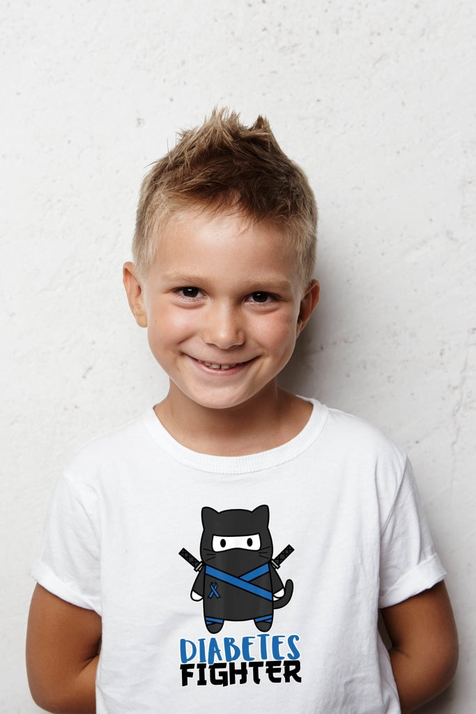 Diabetes Fighter - Kids Unisex T-Shirt 00 / White Shirts