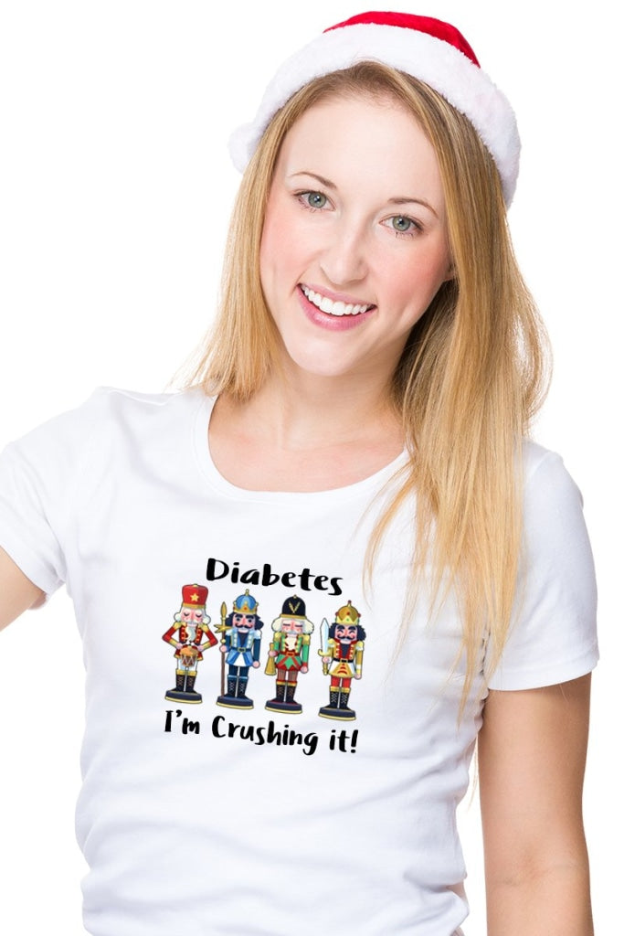 Diabetes Im Crushing It! - Basic T-Shirt Unisex Graphic Tee S / White Shirts