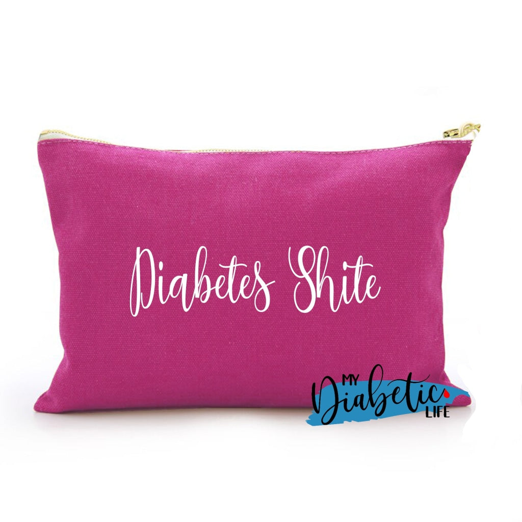 Diabetes Shite - Carry All Storage Bag Dark Pink Storage Bags