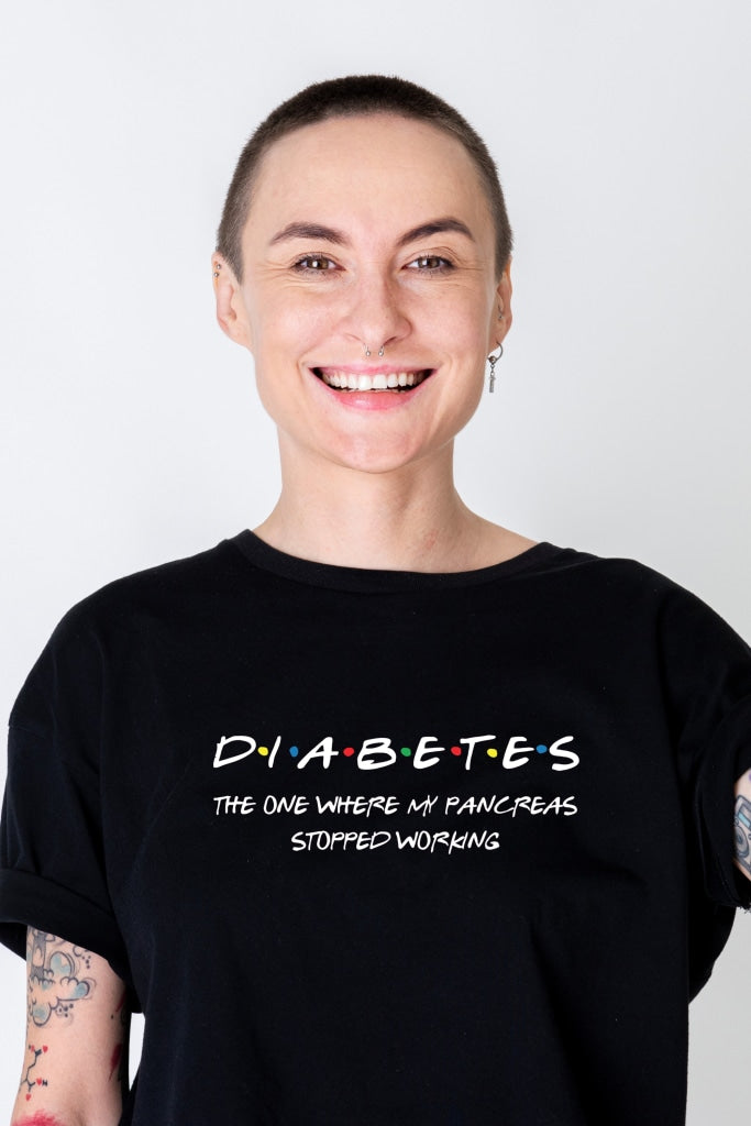 Diabetes - The One Where My Pancreas Stops Working Unisex T-Shirt S / Black Shirts