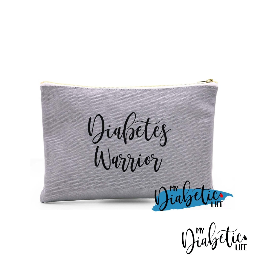 Diabetes Warrior - Carry All Storage Bag Grey Storage Bags
