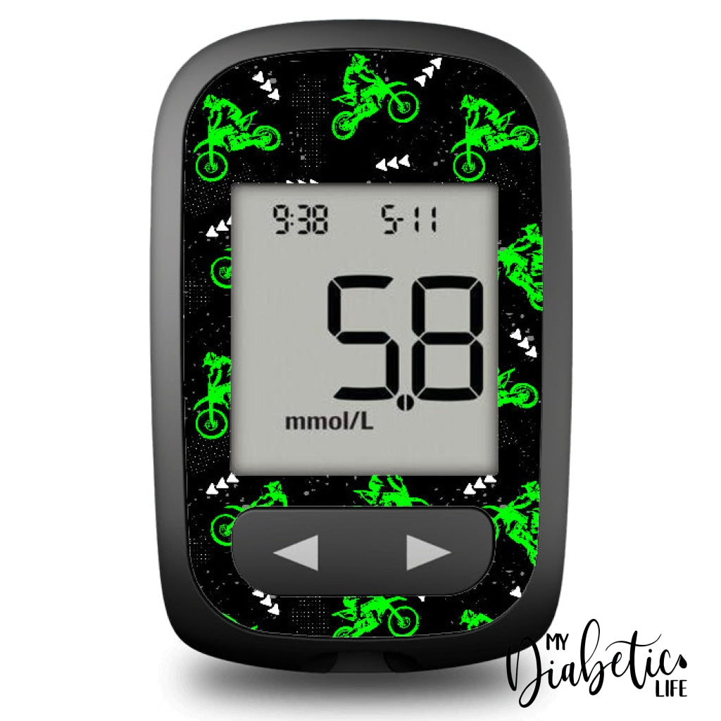 Dirt Bike - Accu-Chek Guide Me Sticker