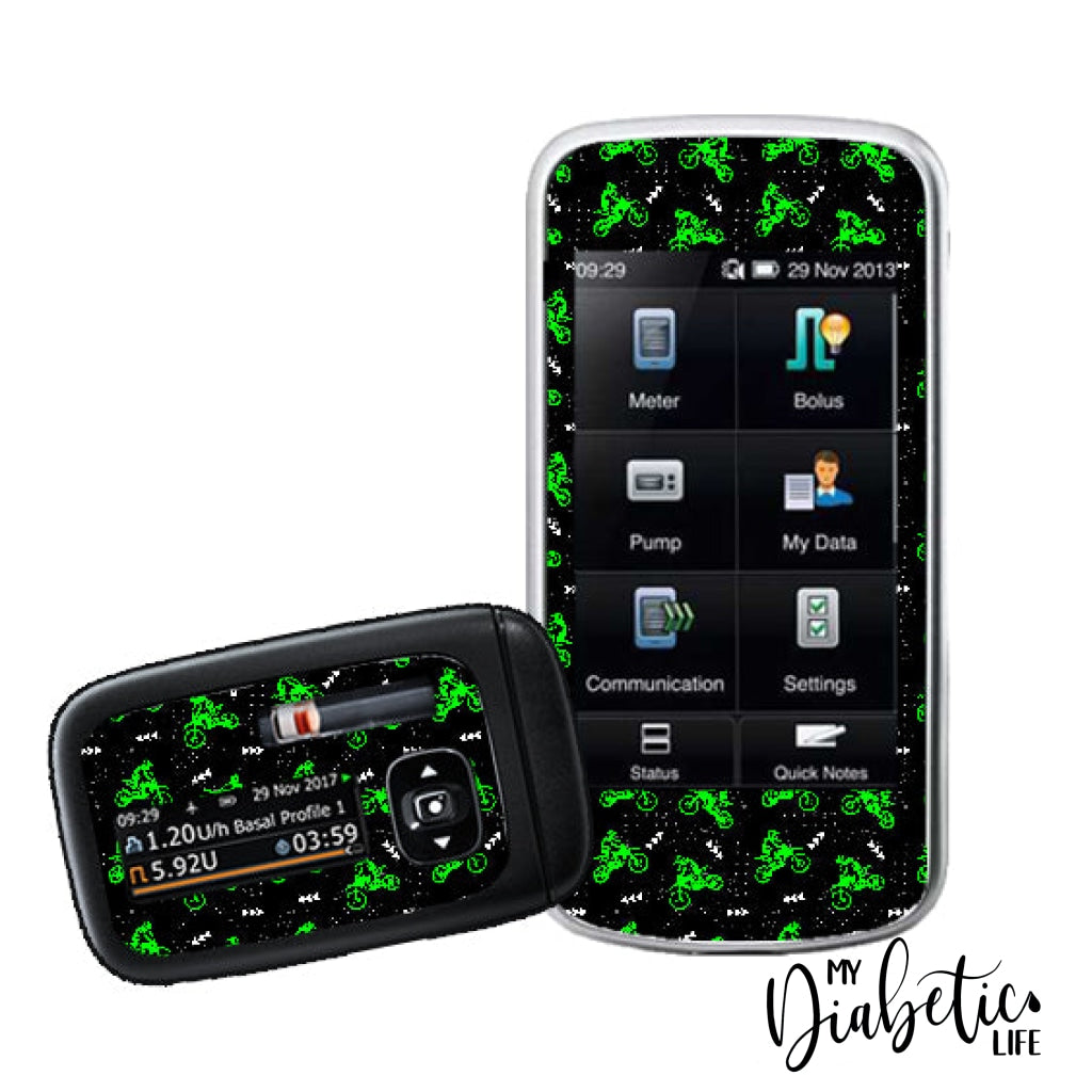 Dirt Bike - Accu-Chek Insight Pump And Remote Sticker & Accu-Chek