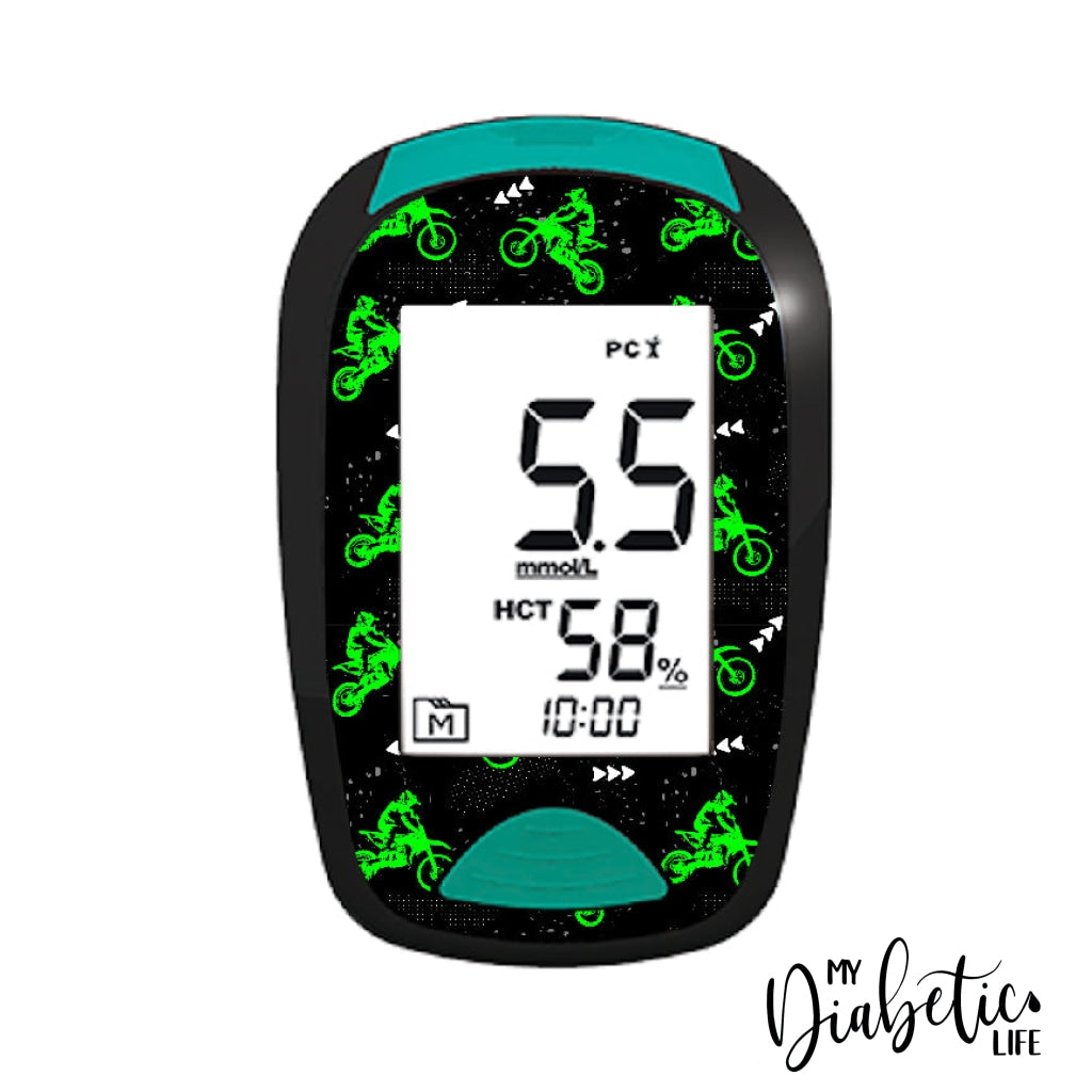 Dirt Bike - Lifesmart Two Plus Peel Skin And Decal Glucose Meter Sticker Twoplus