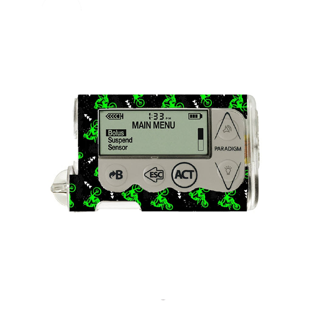 Dirt Bike - Medtronic Paradigm Series 5 Skin And Decal Insulin Pump Sticker