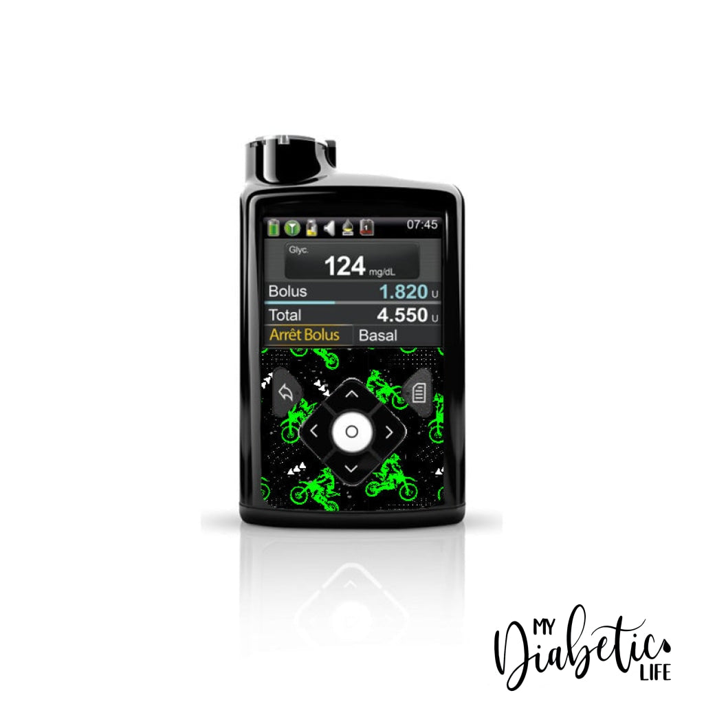 Dirt Bike - Medtronic 640 Peel Skin And Decal Insulin Pump Sticker 630/640/670