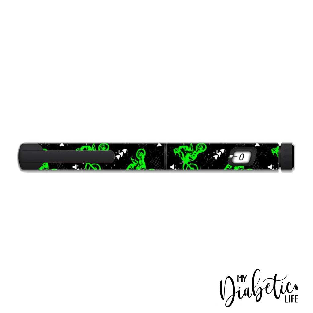 Dirt Bike - Novopen 4 Novopen5 Echo Peel Skin And Decal Insulin Pen Sticker Cover Novoecho Pen