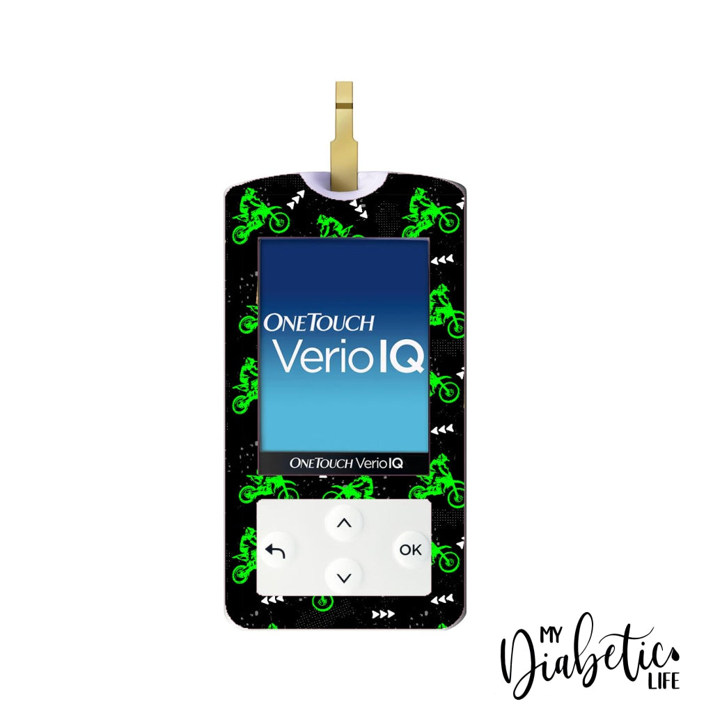 Dirt Bike - One Touch Verio Iq Peel Skin And Decal Glucose Meter Sticker