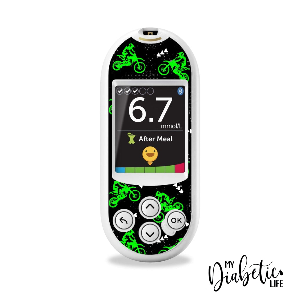 Dirt Bike - One Touch Verio Reflect Glucose Meter Sticker