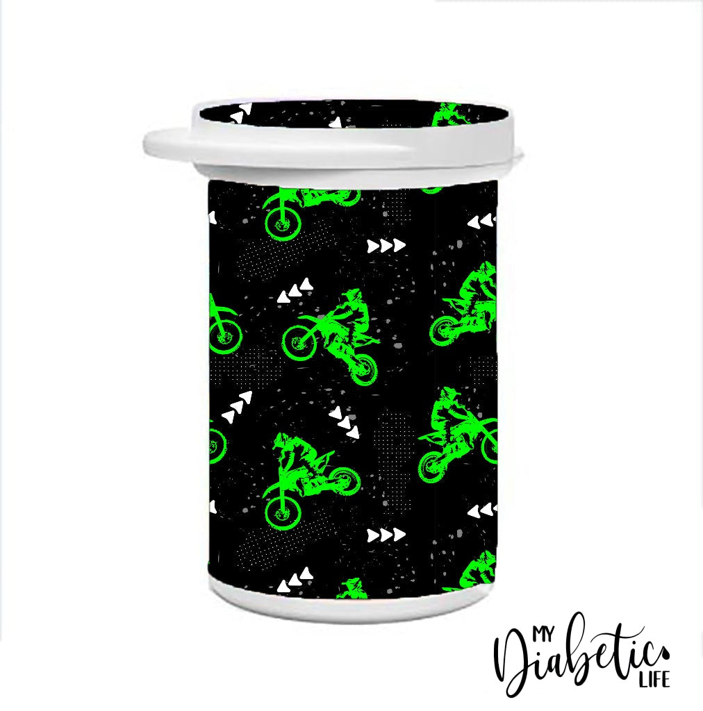 Dirt Bike - Test Strip Canister Container